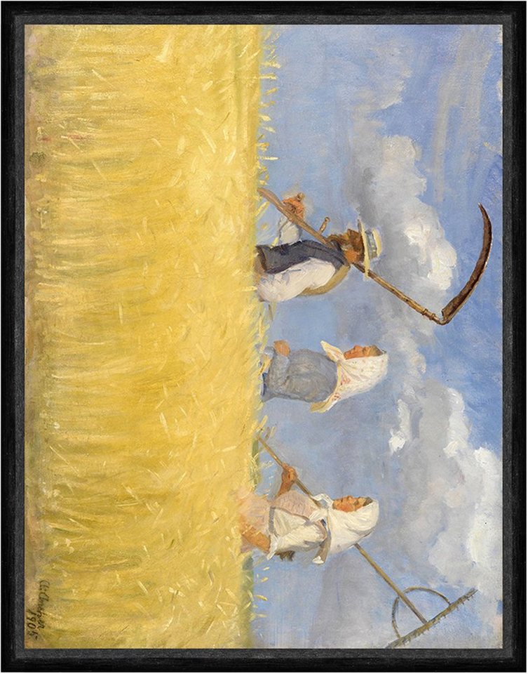 Kunstdruck Harvesters Anna Ancher Ernte Sense Feld Weizen Landarbeit Rechen Faks_, (1 St) von OTTO