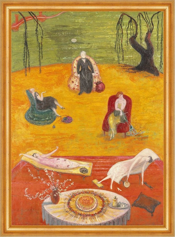 BillerAntik Kunstdruck Heat Florine Stettheimer Hitze Sommer Freizeit Liegen Sessel B A3 0177, (1 St) von BillerAntik