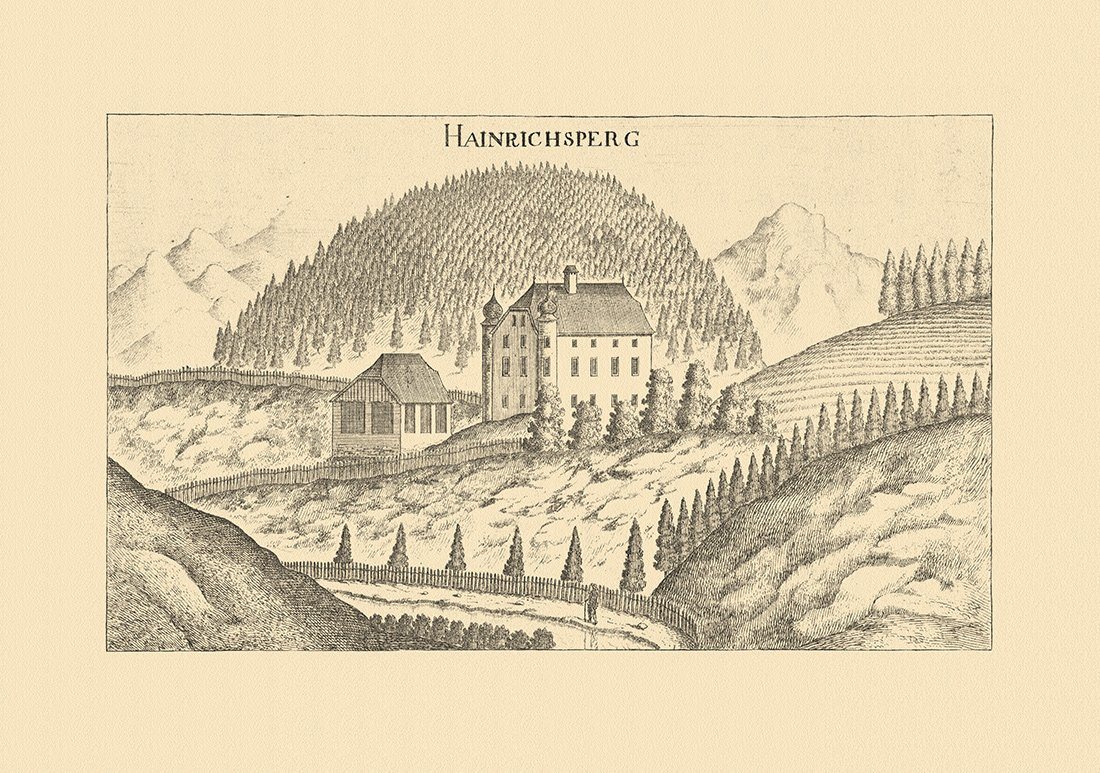 Kunstdruck Heinrichsberg bei Judenburg Schloss Vischer Österreich Burgen und Schl, (1 St) von OTTO
