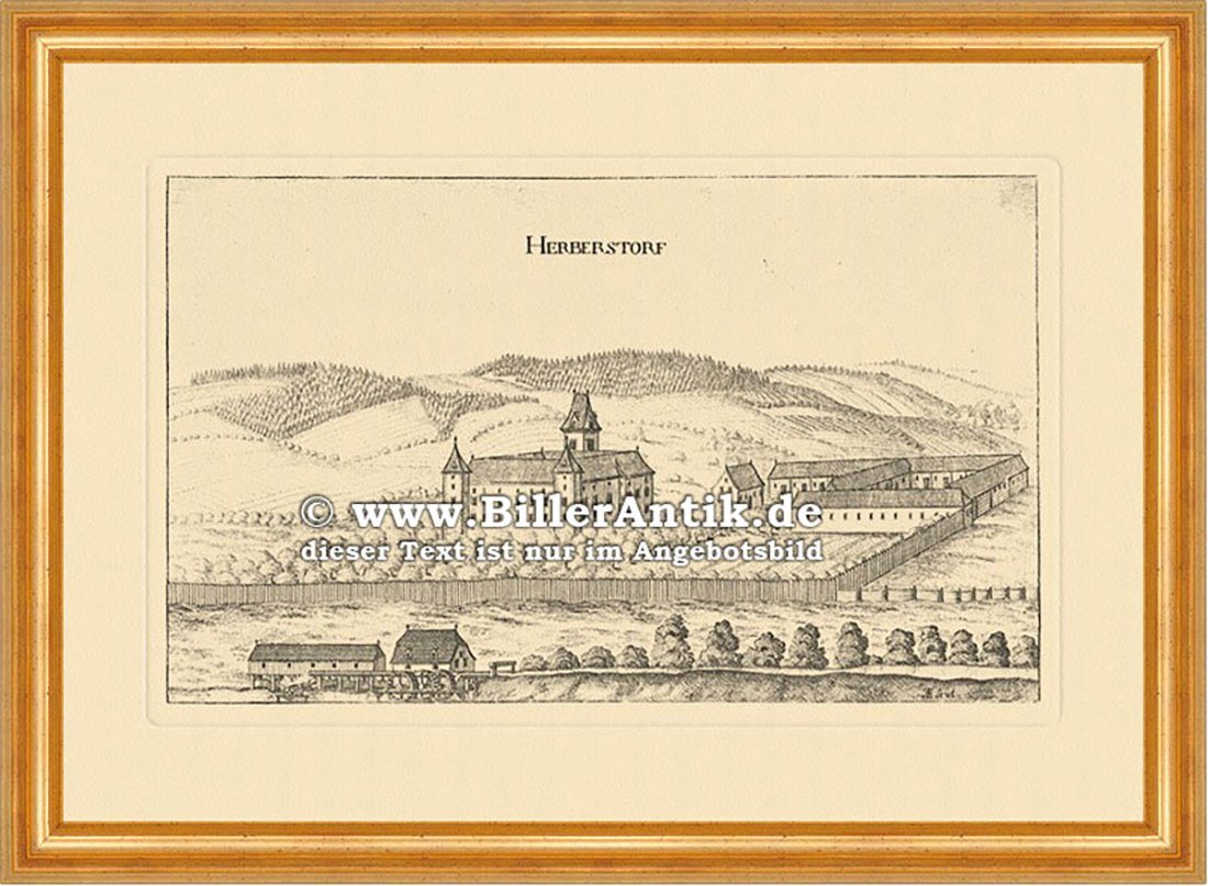 Kunstdruck Herbersdorf bei Stainz Vischer Österreich Burgen und Schlösser 170 Ger, (1 St) von OTTO