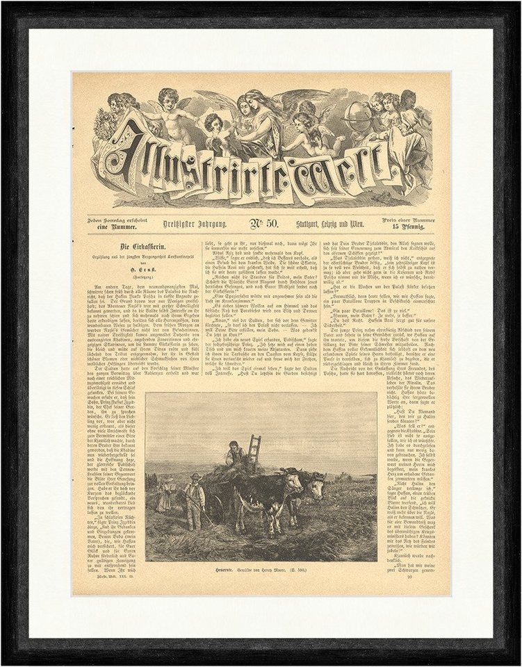 Kunstdruck Heuernte Kühe Leiter Feld Henry Moore Landwirtschaft Faksimile_E 4087, (1 St) von OTTO