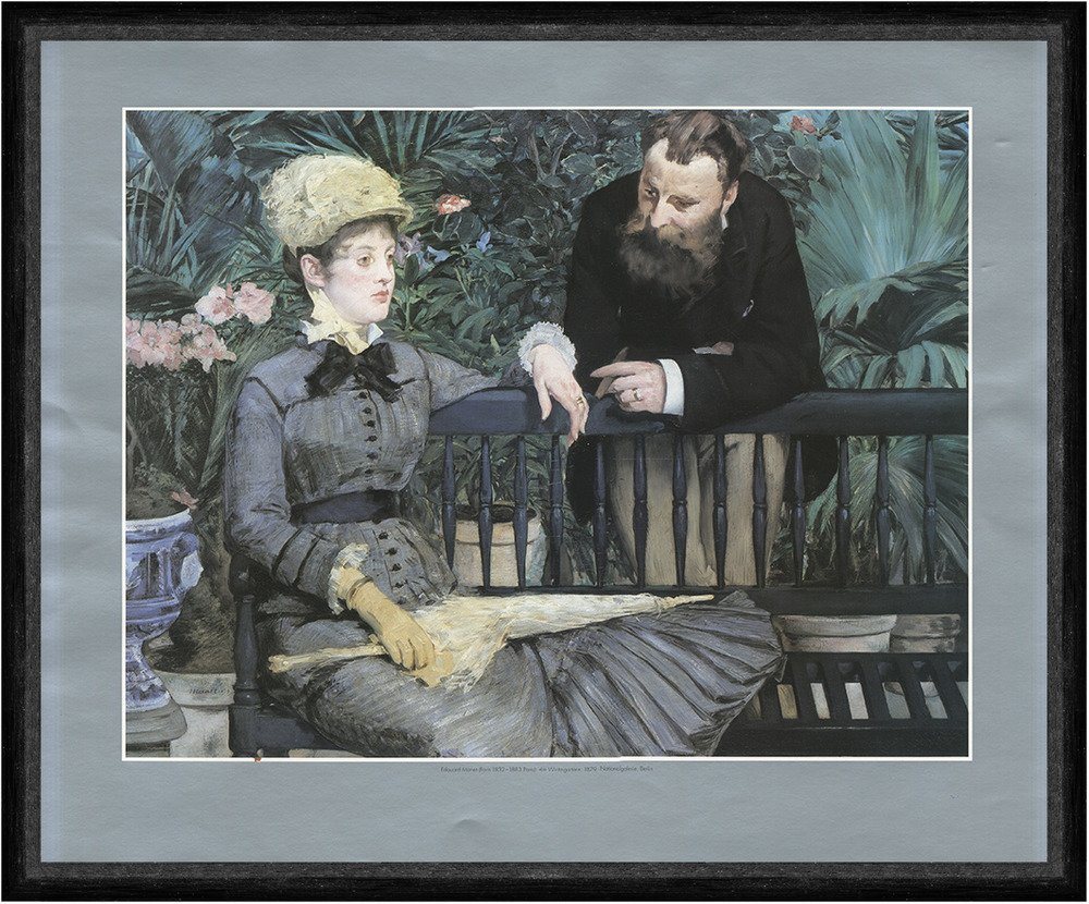 BillerAntik Kunstdruck Im Wintergarten Edouard Manet Paar Gespräch Poster Kunstdruck Faks_Wer, (1 St) von BillerAntik