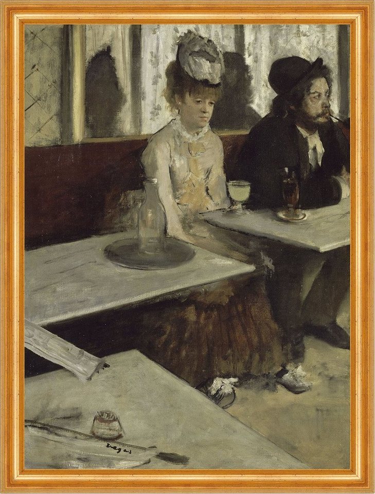 Kunstdruck In a Cafe Edgar Degas Mode Männer Frauen Tische Gläser Hüte B A3 01441, (1 St) von OTTO
