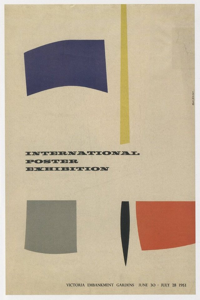 BillerAntik Kunstdruck International Poster Exhibition Mick Pilcher 1951 Kunstdruck Werbung 7, (1 St) von BillerAntik