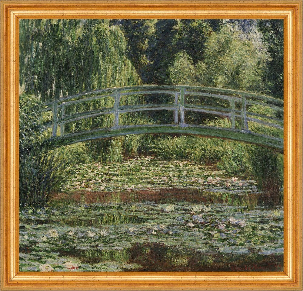 Kunstdruck Japanese Footbridge and the Water Lily Pool Giverny Monet Park B A3 01, (1 St) von OTTO