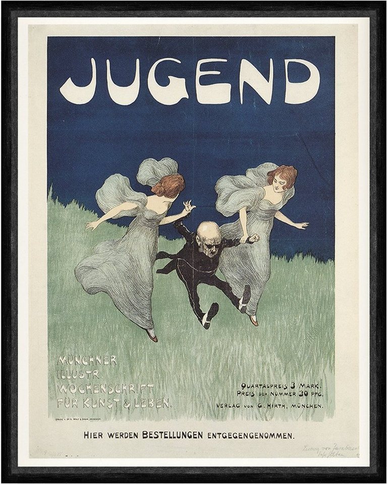 BillerAntik Kunstdruck Jugend Wochenschrift Kunst Poster Anzeige Werbung Stil Faks_Werbung 11, (1 St) von BillerAntik