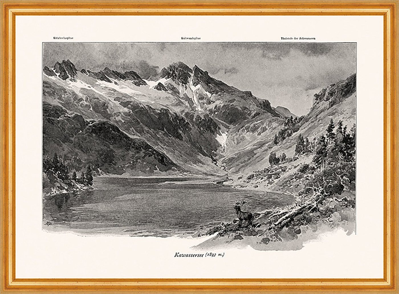 Kunstdruck Kawassersee Hohe Tauern Bad Gastein Salzburg Lungau Alpinismus A2 0061, (1 St) von OTTO
