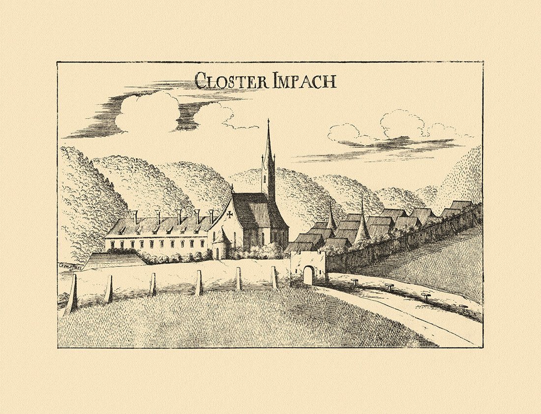 Kunstdruck Kloster Imbach Closter Impach Vischer Österreich Burgen und Schlösser, (1 St) von OTTO
