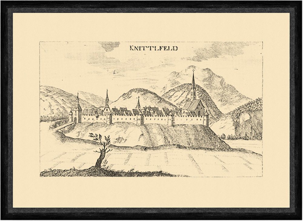 Kunstdruck Knittelfeld Knittlfeld Schloss Vischer Faksimile Österreich Burgen 208, (1 St) von OTTO