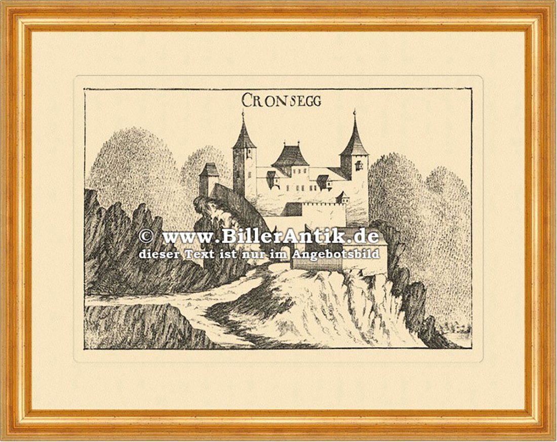 Kunstdruck Kronsegg Cronsegg Langenlois Vischer Österreich Burgen und Schlösser 4, (1 St) von OTTO