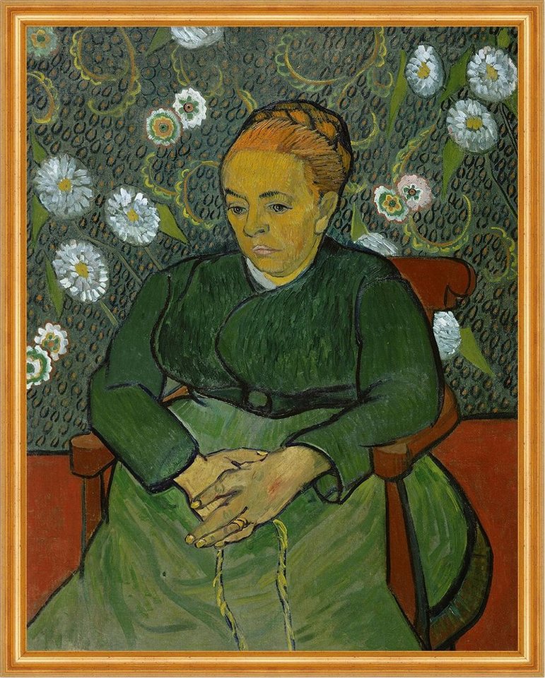 Kunstdruck La berceuse, Portrait of Madame Roulin Vincent van Gogh Frauen Blumen, (1 St) von OTTO