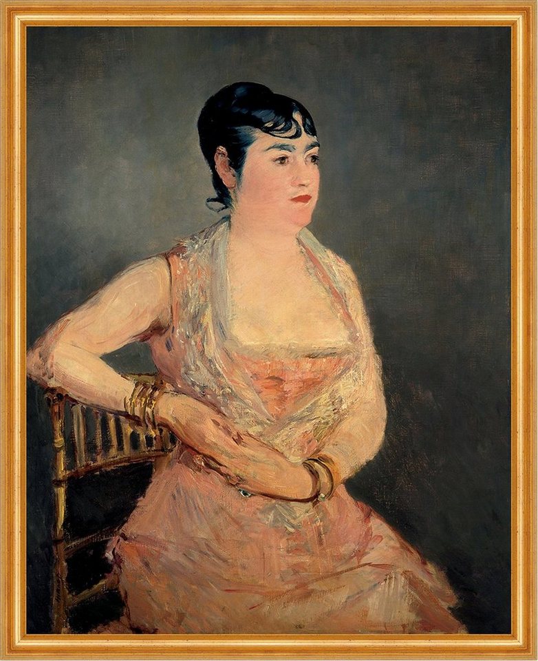 Kunstdruck Lady in Pink Edouard Manet Stuhl Mode Frauen Kleider Schmuck Armreif B, (1 St) von OTTO