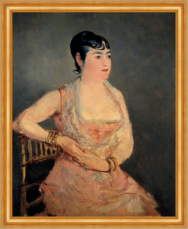 BillerAntik Kunstdruck Lady in Pink Edouard Manet Stuhl Mode Frauen Schmuck Armreif B A3 0149, (1 St) von BillerAntik