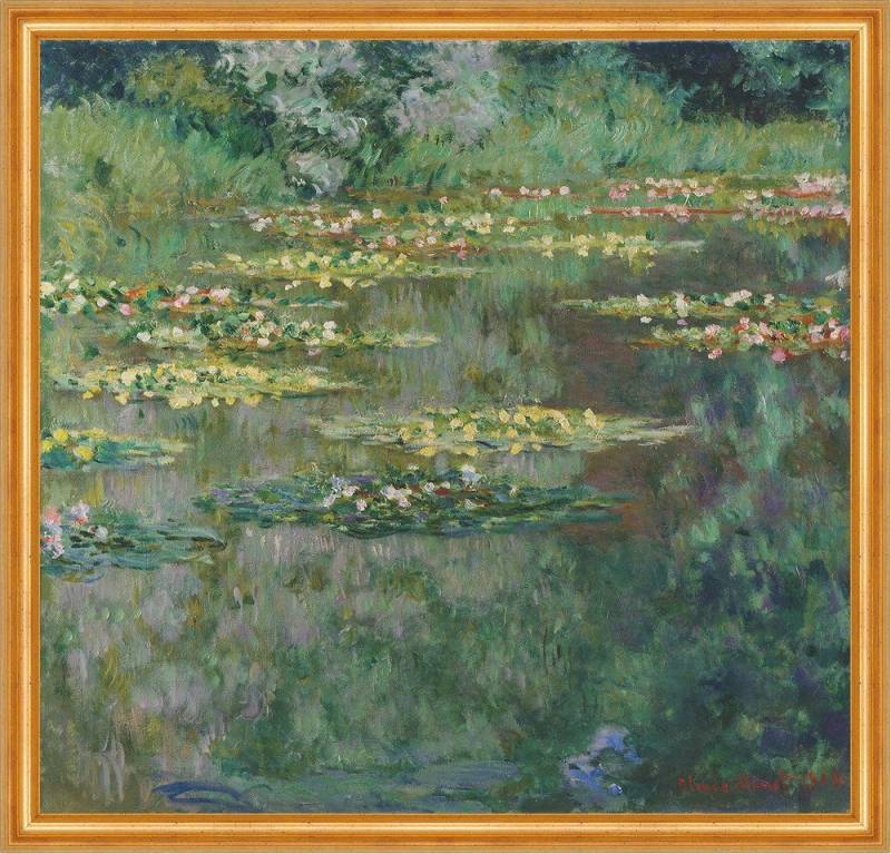BillerAntik Kunstdruck Le Bassin des Nympheas Claude Monet Teich Wasserlilien Blüte B A2 0127, (1 St) von BillerAntik