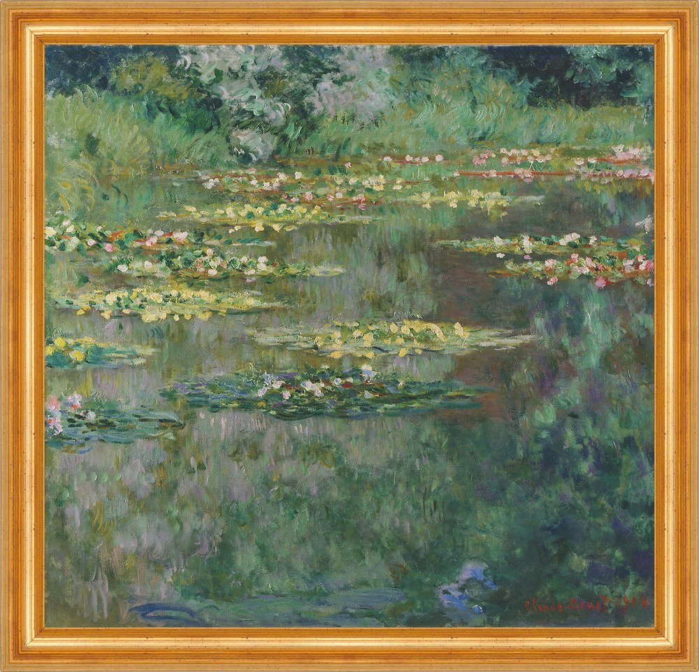 BillerAntik Kunstdruck Le Bassin des Nympheas Claude Monet Teich Wasserlilien Blüte B A3 0127, (1 St) von BillerAntik