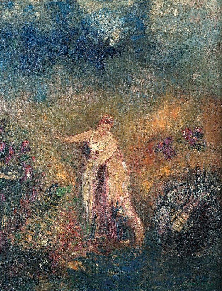 Kunstdruck Le bain de Venus, El bano de Venus Odilon Redon Göttin Mythologie B A3, (1 St) von OTTO