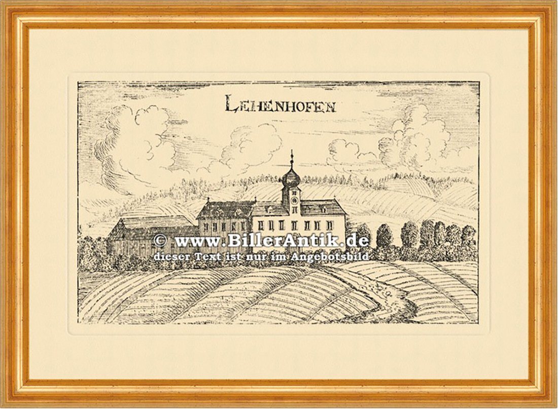 Kunstdruck Lehenshofen bei Pöllau Vischer Österreich Burgen und Schlösser 225 Ger, (1 St) von OTTO