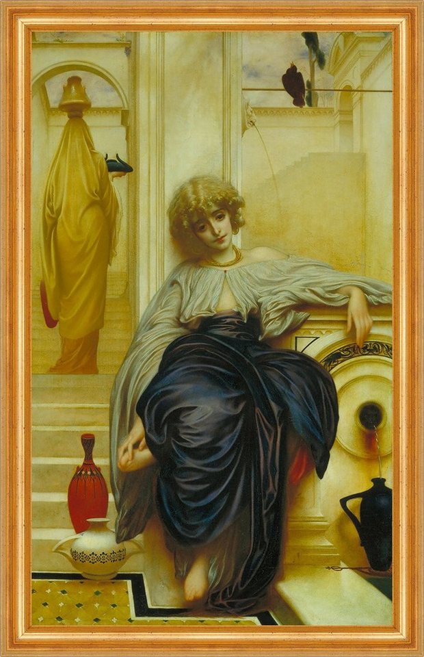 BillerAntik Kunstdruck Lieder ohne Worte Frederic Leighton Quelle Wasser Karaffen B A3 01923, (1 St) von BillerAntik
