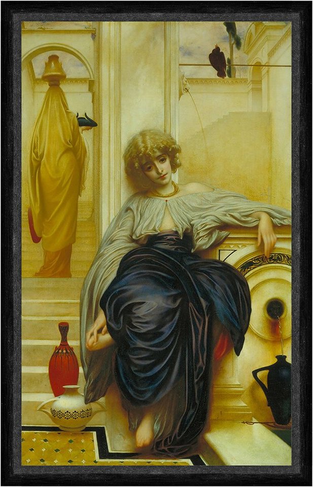BillerAntik Kunstdruck Lieder ohne Worte Frederic Leighton Quelle Wasser Vogel Karaffen Faks_, (1 St) von BillerAntik