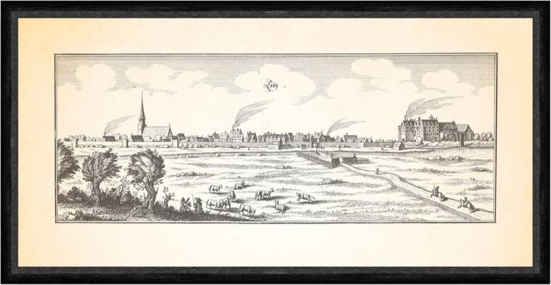 BillerAntik Kunstdruck Loitz Mecklenburg Vorpommern Loitzer Schloss St. Marien Kirche Faks_Me, (1 St) von BillerAntik