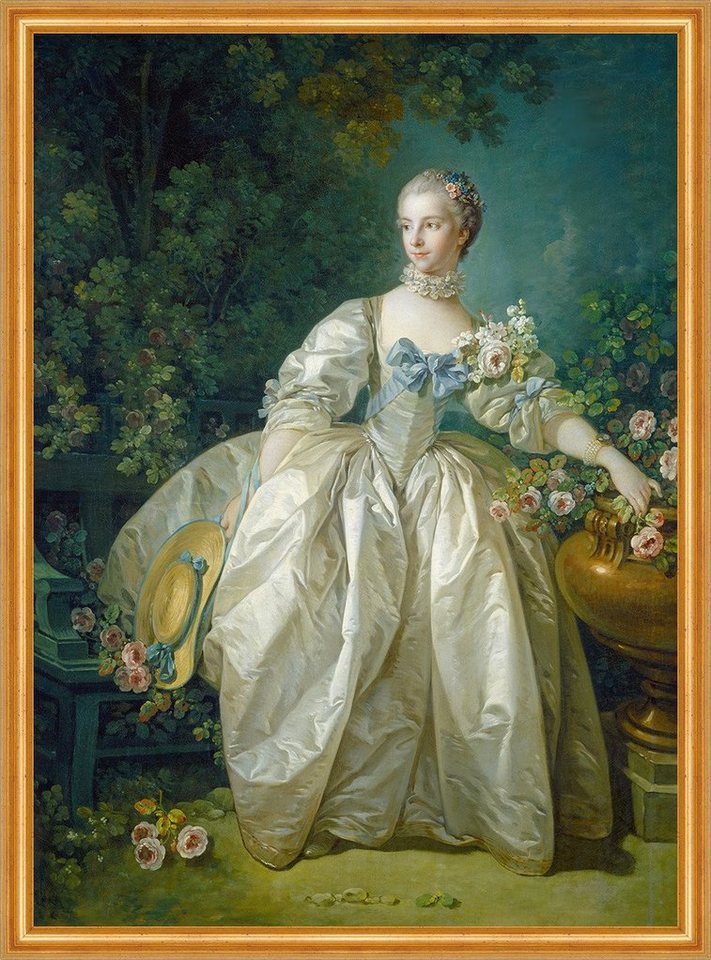 Kunstdruck Madame Bergeret Francois Boucher Mode Frauen Kleider Blumen B A2 01860, (1 St) von OTTO