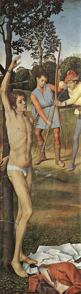 Kunstdruck Martyrium des heiligen Sebastian Hans Memling Glauben Sankt St. H A3 0, (1 St) von OTTO