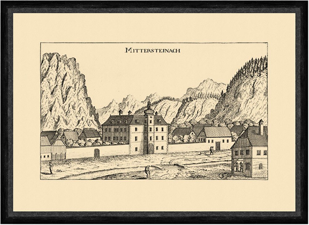 Kunstdruck Mitterstainach Mittersteinach Vischer Faksimile Österreich Burgen 906, (1 St) von OTTO