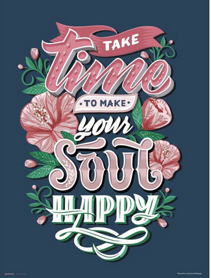 Kunstdruck Motivational - Kunstdruck - Happy Kunstdruck Motivational - Kunstdruck - Happy von OTTO