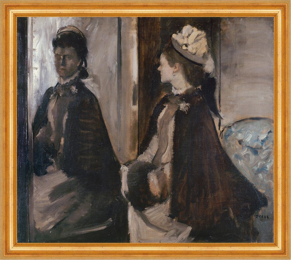 Kunstdruck Mrs Jeantaud in the Mirror Edgar Degas Mode Spiegel Frauen B A3 01432, (1 St) von OTTO