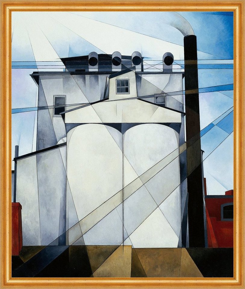 Kunstdruck My Egypt Charles Demuth Häuser Schornstein Qualm Fabrik Dampf Fenster, (1 St) von OTTO