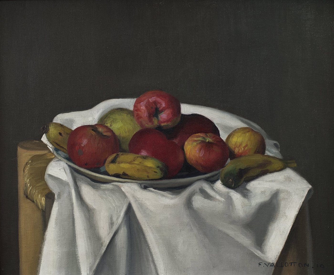 BillerAntik Kunstdruck Nature morte aux pommes Felix Vallotton Stillleben Äpfel Obst Banane B, (1 St) von BillerAntik