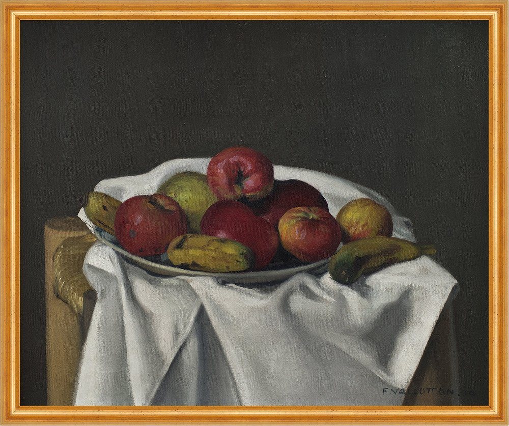 Kunstdruck Nature morte aux pommes Felix Vallotton Stillleben Äpfel Obst Banane B, (1 St) von OTTO