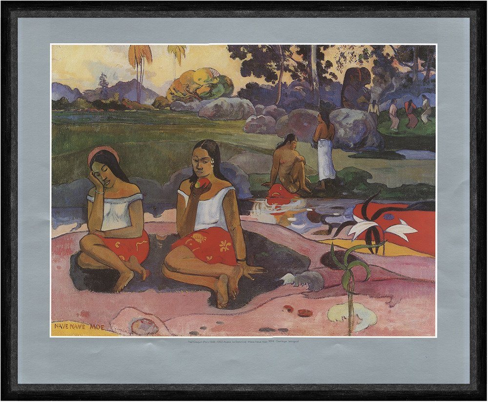 BillerAntik Kunstdruck Nave nave moe Zauberquelle Paul Gauguin Poster Kunstdruck Faks_Werbung, (1 St) von BillerAntik