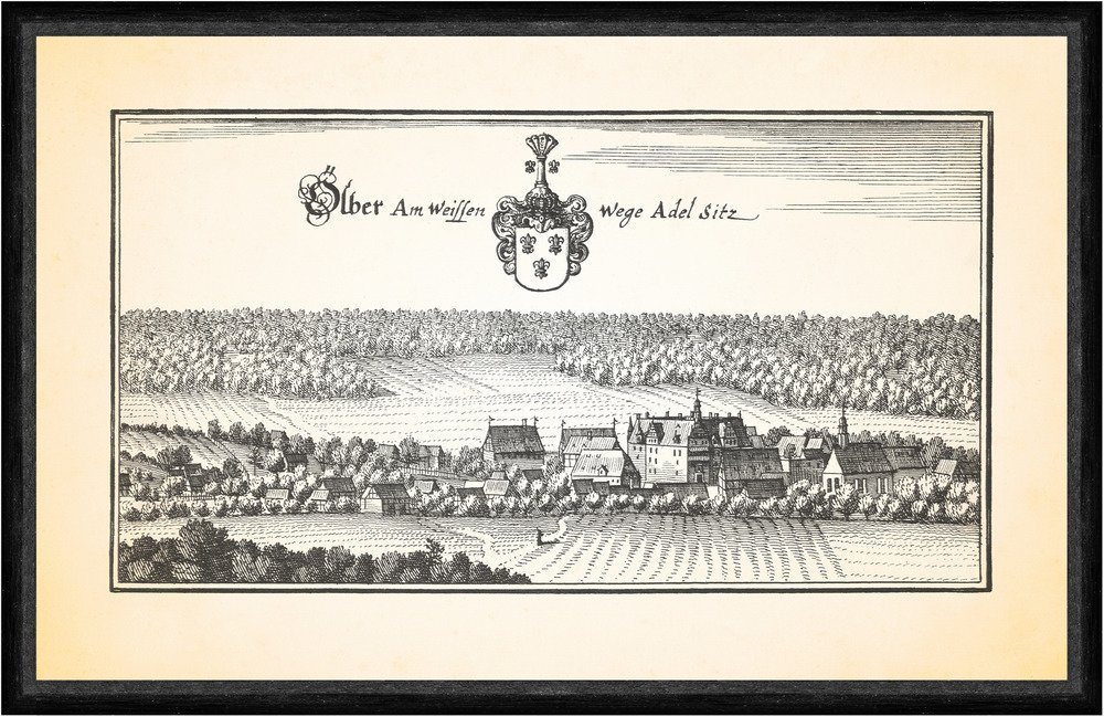 Kunstdruck Ölber am weissen Wege Adelssitz Schloss Wasserburg St. Annen Faks_Meri, (1 St) von OTTO