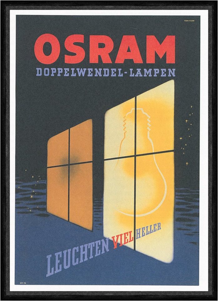 Kunstdruck OSRAM Doppelwendel Lampen Leuchtmittel Werbung Licht Kunstdruck Faks_W, (1 St) von OTTO