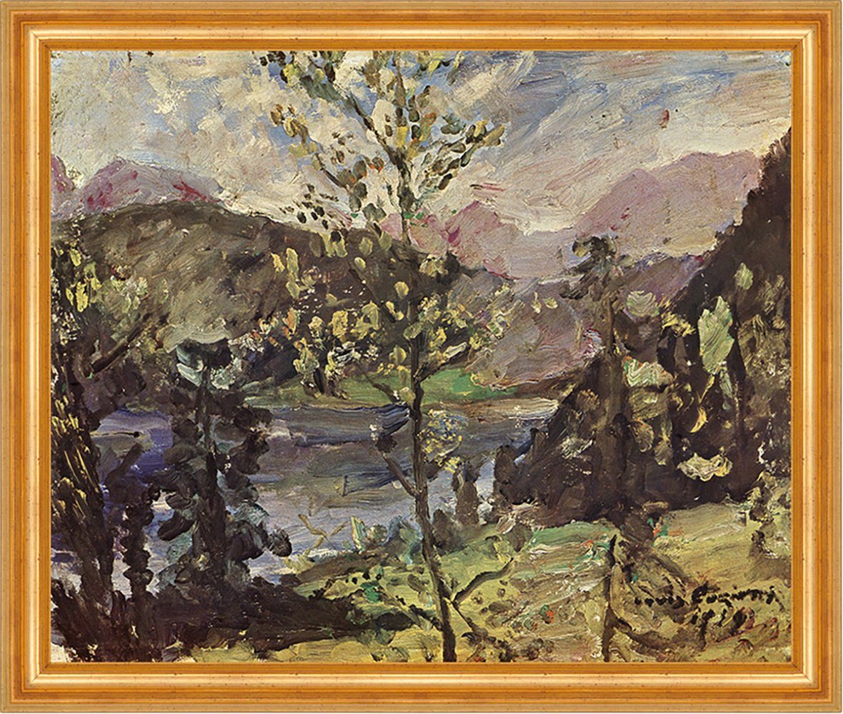 BillerAntik Kunstdruck Oktoberschnee am Walchensee Lovis Corinth Natur Landschaft H A3 0113 G, (1 St) von BillerAntik