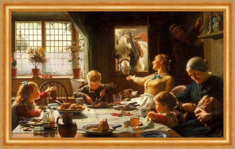 Kunstdruck One of the Family Frederick George Cotman Pferde Esstisch B A3 01949 G, (1 St) von OTTO