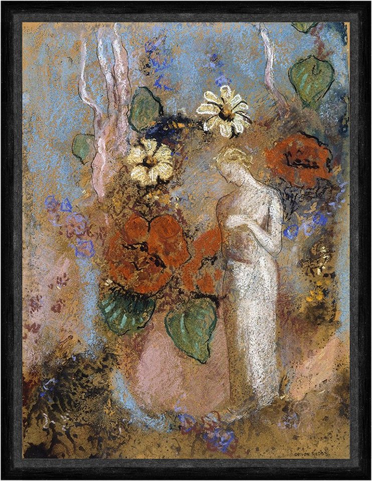 Kunstdruck Pandora Odilon Redon griechische Mythologie Blumen Gestalt Frauen Faks, (1 St) von OTTO