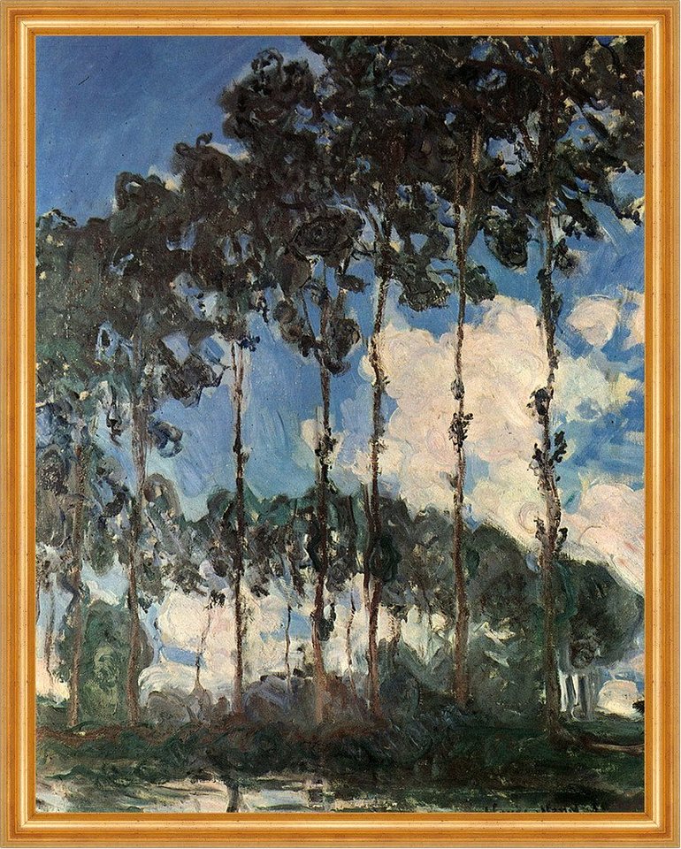 Kunstdruck Pappeln an der Epte Claude Monet Giverny Bäume Bilderreihen Allee LW H, (1 St) von OTTO