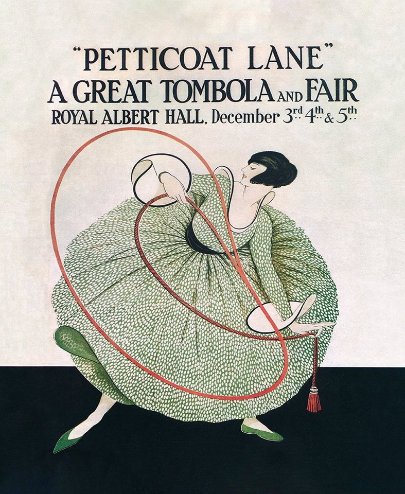 Kunstdruck Petticoat Lane Royal Albert Hall Jugendstil Werbung Seil Plakate A3 39, (1 St) von OTTO