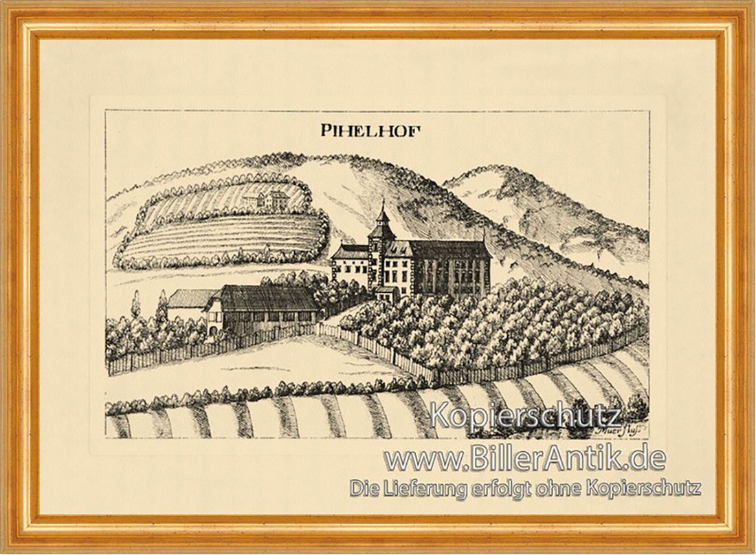 Kunstdruck Pichelhofen bei Judenburg Vischer Österreich Burgen und Schlösser 807, (1 St) von OTTO