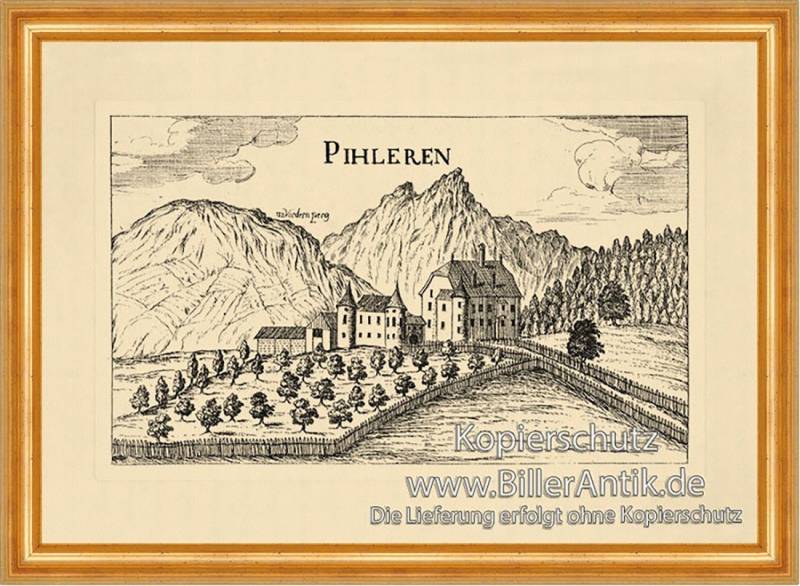 BillerAntik Kunstdruck Pichlarn bei Irdning Pihleren Vischer Österreich Burgen u. Schlösser 8, (1 St) von BillerAntik