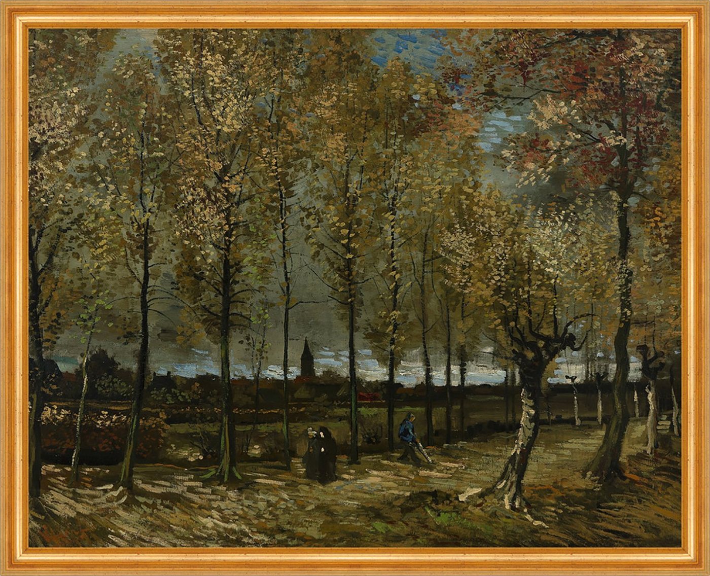 Kunstdruck Poplars near Nuenen Vincent van Gogh Bäume Pappeln Graubirke Allee B A, (1 St) von OTTO