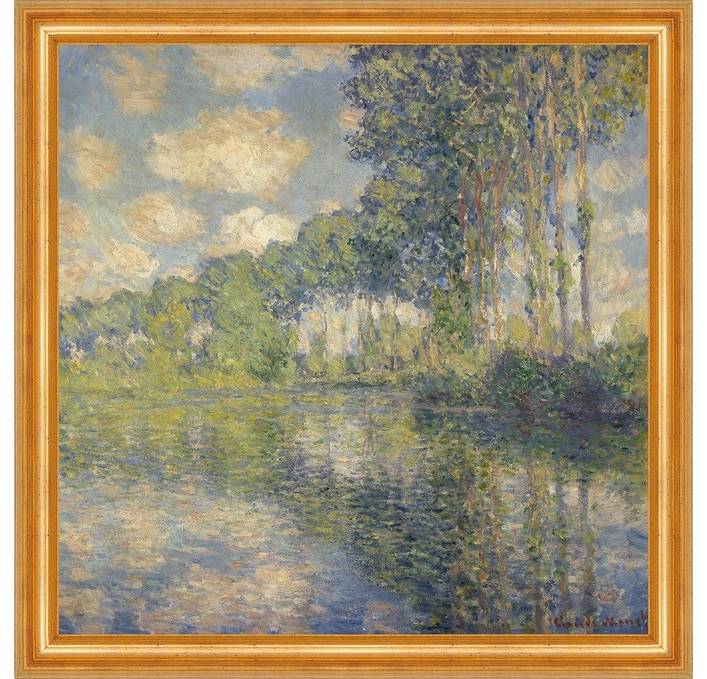 Kunstdruck Poplars on the Epte C. Monet Pflanzen Bäume Pappeln Fluss B A3 01255 G, (1 St) von OTTO