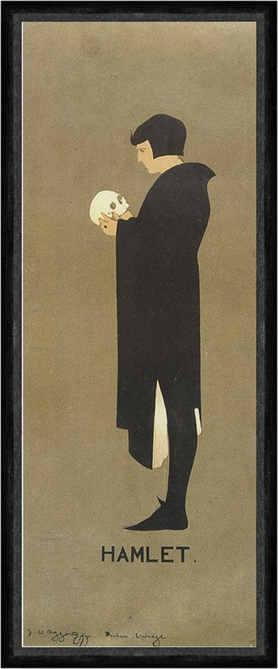 BillerAntik Kunstdruck Poster of Hamlet James Pryde William Shakespeare Kunstdruck Faks_Werbu, (1 St) von BillerAntik