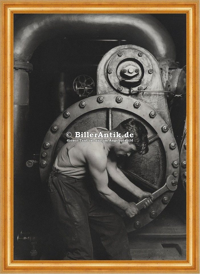 Kunstdruck Power House Mechanic Männer Muskeln Kerl Werkzeug Schrauben Photo M 12, (1 St) von OTTO