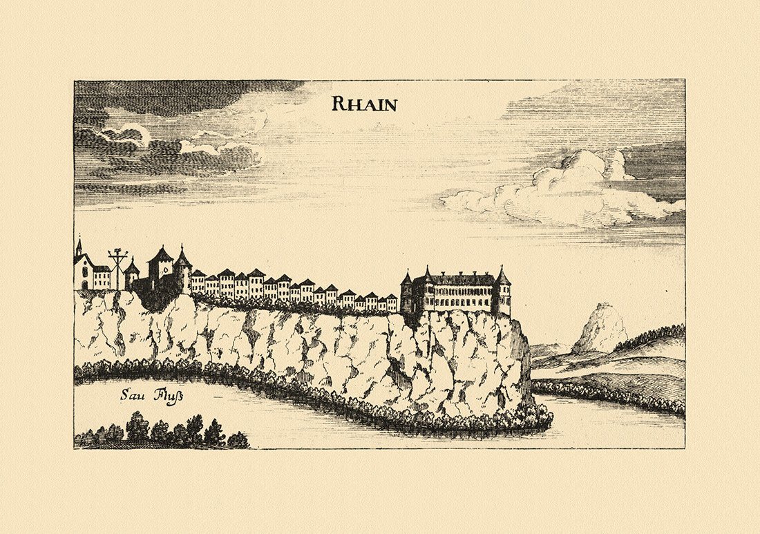 Kunstdruck Rann Rhain Brezike Slowenien Vischer Österreich Burgen und Schlösser 8, (1 St) von OTTO