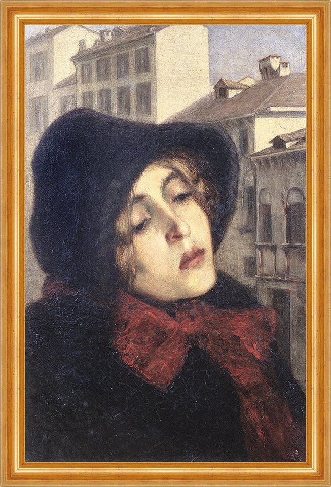 Kunstdruck Ritratto di donna in via San Marco Giovanni Segantini H A3 0316 Gerahm, (1 St) von OTTO