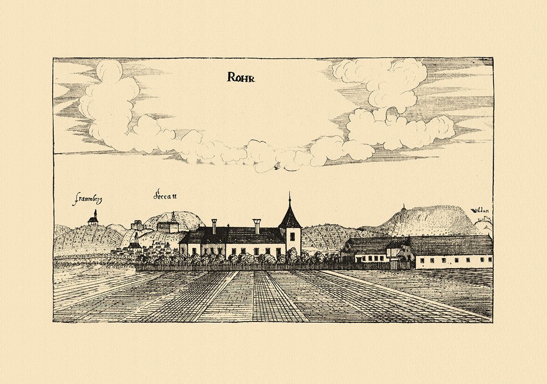 Kunstdruck Rohr bei Wildon Seckau Murtal Vischer Österreich Burgen und Schlösser, (1 St) von OTTO