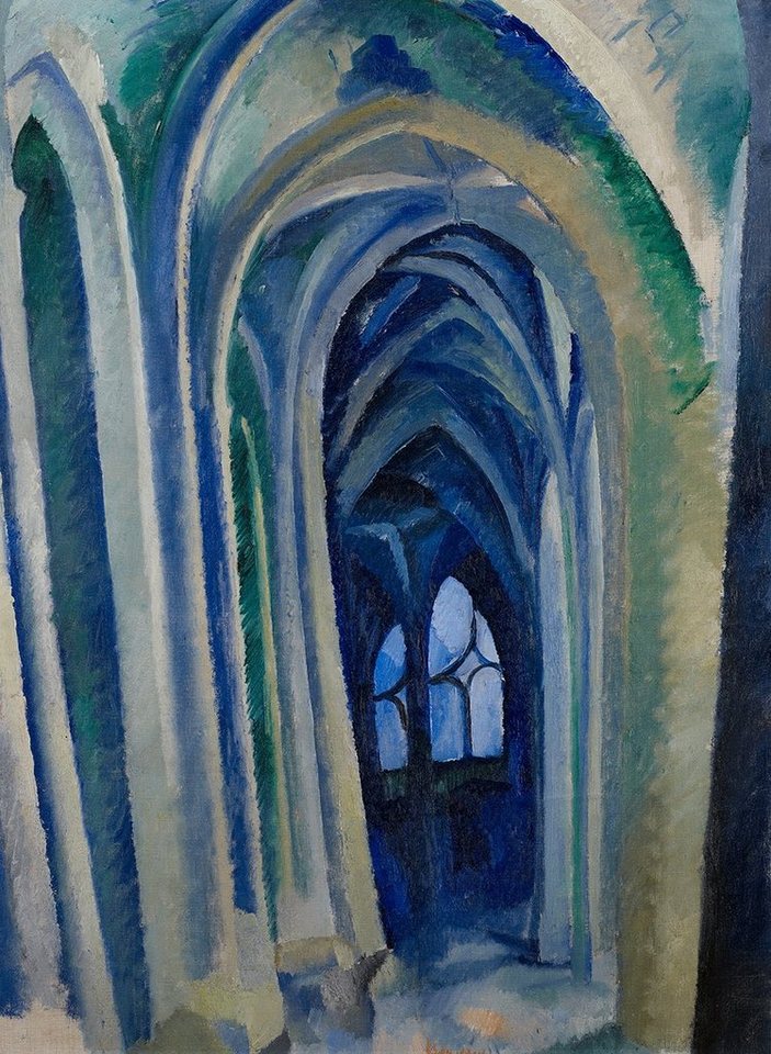 Kunstdruck Saint-Severin Robert Delaunay Gewölbe Gebäude Fenster Saal Säulen B A3, (1 St) von OTTO